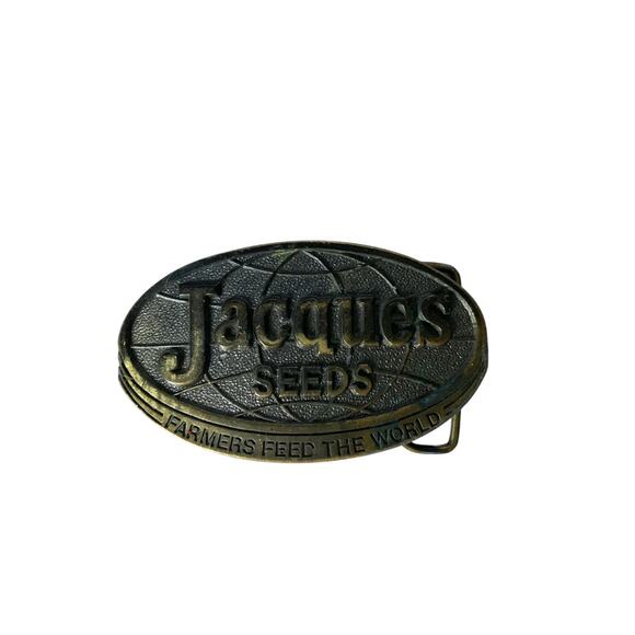 1977 Jacques Seeds Belt Buckle Made In The USA Vintage Great Limited Edition - Picture 1 of 4